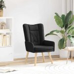 Vidaxl fauteuil moderne noir pour salon chambre bureau tissu rembourré siège capitonné confortable pieds ... Vidaxl fauteuil moderne noir pour salon chambre bureau tissu rembourré siège capitonné confortable pieds ...