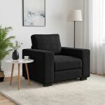 Vidaxl fauteuil noir 100x77x82 cm velours 4105252