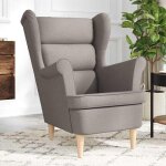 Vidaxl fauteuil taupe 74x84x100 cm tissu fauteuil relax fauteuil de salon chaise de chambre � coucher ...