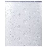 Vidaxl film pour fen�tre d�poli motif de fleur film teint� avec grattoir en plastique film pour vitre ...