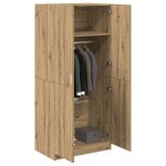Vidaxl garde - robe chêne artisanal 80x52x180 cm bois d'ingénierie, placard, rangement pour vêtements, ... Vidaxl garde - robe chêne artisanal 80x52x180 cm bois d'ingénierie, placard, rangement pour vêtements, ...