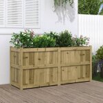 Vidaxl jardinire lit surlev bac  fleurs pot de plantes bote  fleurs jardin patio terrasse balcon ...