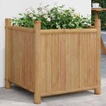 Vidaxl jardinière 50x50x50 cm bambou lit surélevé pot de fleurs pot de fleurs bac à fleurs pot de jardin ... Vidaxl jardinière 50x50x50 cm bambou lit surélevé pot de fleurs pot de fleurs bac à fleurs pot de jardin ...