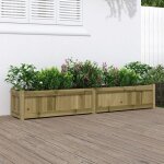 Vidaxl jardinire lit surlev bac  fleurs pot de plantes bote  fleurs jardin patio terrasse balcon ...