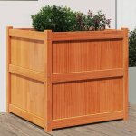 Vidaxl jardini�re lit sur�lev� bac � fleurs pot de plantes bo�te � fleurs jardin patio terrasse cire ...