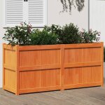 Vidaxl jardinire lit surlev bac  fleurs pot de plantes bote  fleurs jardin patio terrasse cire ...