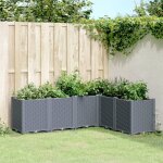 Vidaxl jardinire pot de fleurs bac  fleurs pot  plantes bote  fleurs jardin terrasse patio extrieur ...
