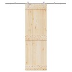 Vidaxl kit fixation porte coulissante 200 cm acier inoxydable argent� quincaillerie de porte coulissante ...