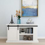 Kit de porte d'armoire coulissante - vidaxl - 122 cm - acier au carbone - noir - coulissante  gauche ...