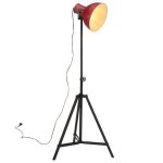 Vidaxl lampadaire 25 w rouge dlav 61x61x90 / 150 cm e27, lampe, lampe sur pied, lampe industrielle, ...