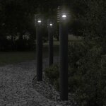 Vidaxl lampadaire dext�rieur noir 110 cm acier inoxydable �clairage au sol dext�rieur �clairage au sol ...