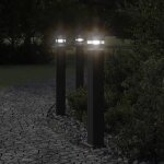 Vidaxl lampadaire dext�rieur avec sortie noir 80 cm aluminium �clairage au sol dext�rieur �clairage au ...