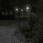 Vidaxl lampadaire dextrieur noir 100 cm acier inoxydable clairage au sol dextrieur clairage au sol ...