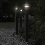 Vidaxl lampadaire dextrieur noir 110 cm aluminium clairage au sol dextrieur clairage au sol de jardin ...
