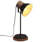 Vidaxl lampe de bureau 25 w noir 17x17x50 cm e27 lampe lumire lampe industrielle lampe de table lampe ...