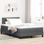 Vidaxl lit coffre avec matelas & led gris fonc� 120x190 cm tissu 3342269