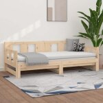 Vidaxl lit coulissant / cadre de lit - canap� lit 2 personnes - sans matelas - - bois de pin massif 2x(90x190) ...