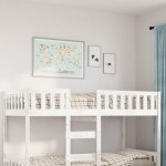 Vidaxl lit pour enfants sans matelas blanc 90x200cm bois de pin massif lit mezzanine lit mezzanine avec ... Vidaxl lit pour enfants sans matelas blanc 90x200cm bois de pin massif lit mezzanine lit mezzanine avec ...
