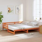 Vidaxl lit de jour avec lit gigogne cire marron 90x190 cm pin massif canapé - lit lit dinvité lit de ... Vidaxl lit de jour avec lit gigogne cire marron 90x190 cm pin massif canapé - lit lit dinvité lit de ...