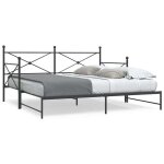 Vidaxl lit de jour et lit gigogne sans matelas noir 100x190 cm acier canapé - lit canapé - lit confortable ... Vidaxl lit de jour et lit gigogne sans matelas noir 100x190 cm acier canapé - lit canapé - lit confortable ...