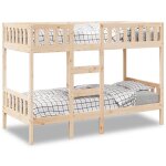 Vidaxl lit superposé 90x190 cm bois de pin massif cadre de lit superposé bas meubles de chambre à coucher ... Vidaxl lit superposé 90x190 cm bois de pin massif cadre de lit superposé bas meubles de chambre à coucher ...
