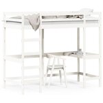 Vidaxl lit superpos avec bureau lit mezzanine avec sommier  lattes pour enfant meuble de chambre moderne ...