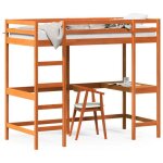 Vidaxl lit superpos avec bureau lit mezzanine avec sommier  lattes pour enfant meuble de chambre moderne ...