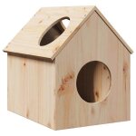 Vidaxl maison pour chat 41x50x50 cm bois de pin massif maison pour chats dintrieur meuble pour chats ...