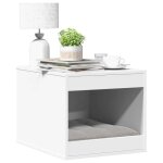 Vidaxl meuble de bac  litire pour chat blanc bois dingnierie 857760