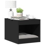 Vidaxl meuble de bac à litière pour chat noir bois dingénierie 857761 Vidaxl meuble de bac à litière pour chat noir bois dingénierie 857761