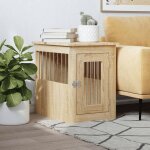 Vidaxl meuble de cage pour chiens niche pour chiens avec porte verrouillable maison pour chien table ...