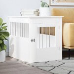 Vidaxl meuble de cage pour chiens niche pour chiens avec porte verrouillable maison pour chien table ...