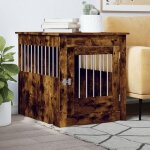 Vidaxl meuble de cage pour chiens niche pour chiens avec porte verrouillable maison pour chien table ...