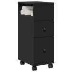 Vidaxl meuble étroit de salle de bain à roulettes noir, rangement de salle de bain étroite, rangement ... Vidaxl meuble étroit de salle de bain à roulettes noir, rangement de salle de bain étroite, rangement ...