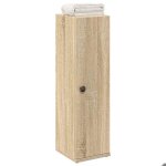 Vidaxl meuble de salle de bain avec porte - rouleau chêne sonoma 858517 Vidaxl meuble de salle de bain avec porte - rouleau chêne sonoma 858517
