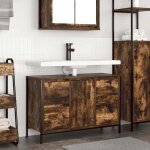 Vidaxl meuble sous - vasque avec tiroirs chêne fumé 90x345x60 cm meuble vasque de salle de bain meuble ... Vidaxl meuble sous - vasque avec tiroirs chêne fumé 90x345x60 cm meuble vasque de salle de bain meuble ...