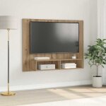 Vidaxl meuble tv mural chne artisanal 120 x 23. 5 x 90 cm