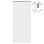 Vidaxl moustiquaire de porte � cha�ne 90x200 cm aluminium rideau anti - mouches de porte moustiquaire ...