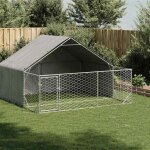 Vidaxl niche dextérieur pour chien enclos 3x3x19 m acier galvanisé cage de chien dextérieur grande cage ... Vidaxl niche dextérieur pour chien enclos 3x3x19 m acier galvanisé cage de chien dextérieur grande cage ...