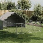 Vidaxl niche dextérieur pour chien enclos 6x3x19 m acier galvanisé cage de chien dextérieur grande cage ... Vidaxl niche dextérieur pour chien enclos 6x3x19 m acier galvanisé cage de chien dextérieur grande cage ...