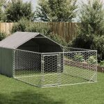 Vidaxl niche dextérieur pour chien enclos 5x2x15 m acier galvanisé cage de chien dextérieur grande cage ... Vidaxl niche dextérieur pour chien enclos 5x2x15 m acier galvanisé cage de chien dextérieur grande cage ...