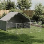 Vidaxl niche dextérieur pour chien enclos 5x3x19 m acier galvanisé cage de chien dextérieur grande cage ... Vidaxl niche dextérieur pour chien enclos 5x3x19 m acier galvanisé cage de chien dextérieur grande cage ...