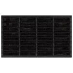 Vidaxl paillasson rectangulaire, tapis de sol antidrapant, tapis de porte entre jardin, moderne, 45x75 ...