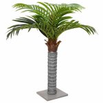 Vidaxl palmier artificiel 6 feuilles 100 cm vert plante artificielle arbre artificiel palmier fausse ...