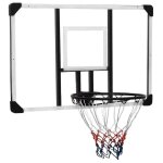 Vidaxl panneau de basket - ball transparent 106x69x3 cm polycarbonate panier de basket - ball panneau ...