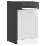 Vidaxl panneau de lave - vaisselle porto blanc brillant 45x15x67 cm 854129