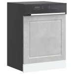 Vidaxl panneau de lave - vaisselle porto gris béton 60x15x67 cm 854141 Vidaxl panneau de lave - vaisselle porto gris béton 60x15x67 cm 854141
