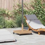 Vidaxl pied de parasol bois clair 45 x 45 x 315 cm