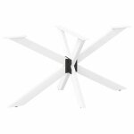 Vidaxl pied de table à manger forme daraignée blanc acier pied de table pied de table en métal pied de ... Vidaxl pied de table à manger forme daraignée blanc acier pied de table pied de table en métal pied de ...