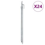 Vidaxl piquets de tente 24 pcs forme de v 29, 5cm Ø20mm acier galvanisé, piquet de sol, ancrage au sol, ... Vidaxl piquets de tente 24 pcs forme de v 29, 5cm Ø20mm acier galvanisé, piquet de sol, ancrage au sol, ...